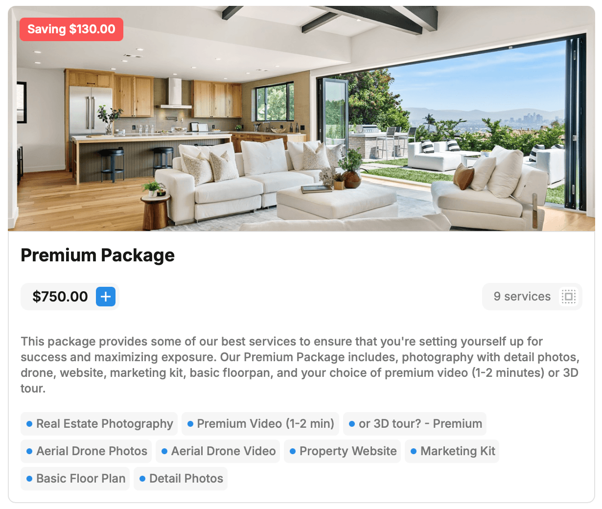 Spooner Creative Premium Package — included services and upfront pricing